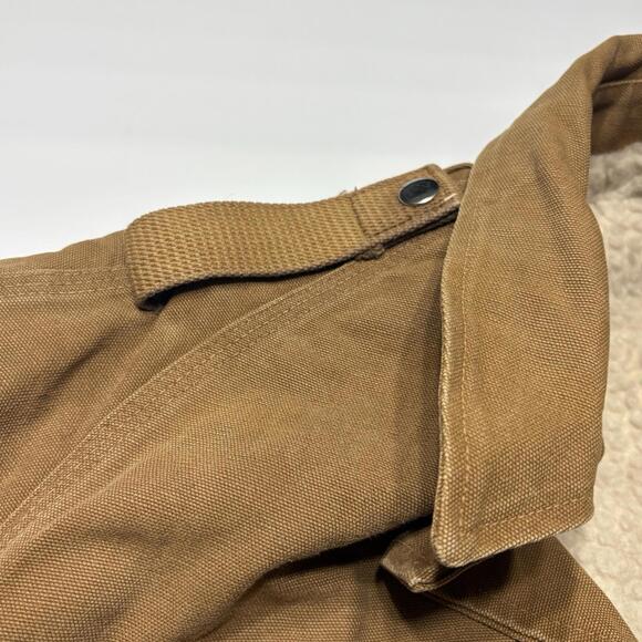 Vintage One-Of-A-Kind Carhartt Sherpa Lined Chore Jacket Men's Size Large - Picture 16 of 16